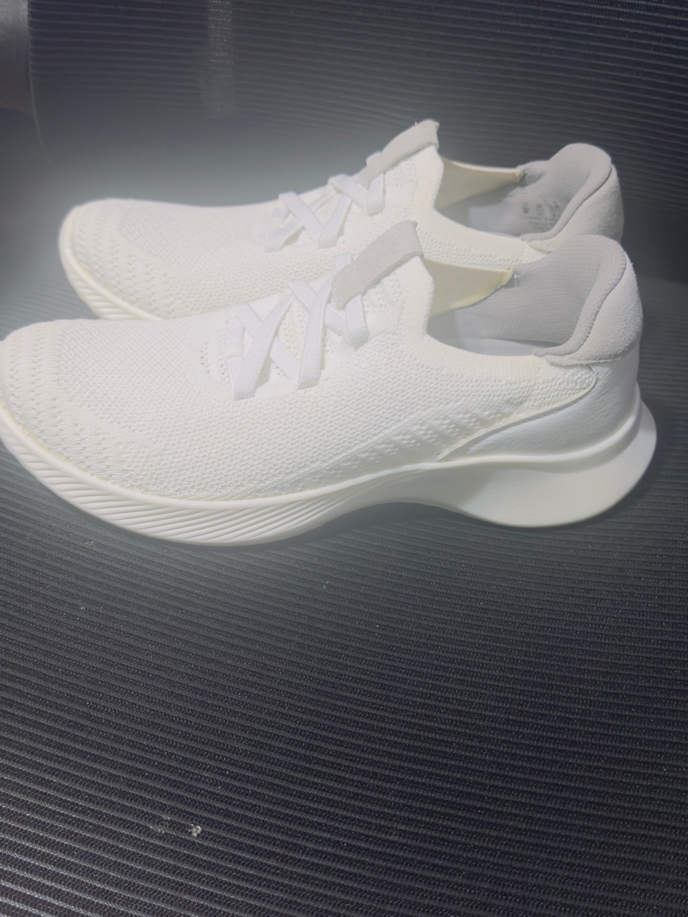 Women’s Knit Slip-On Athletic Sneakers - White